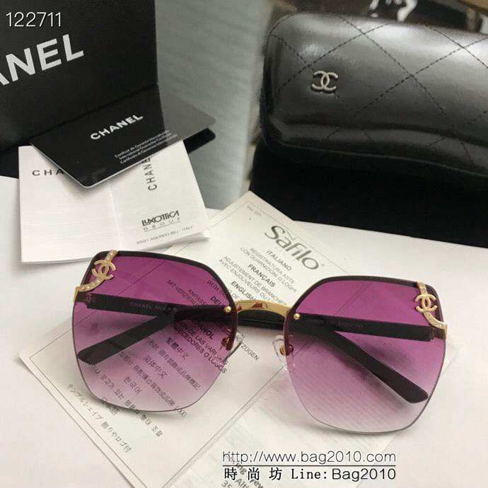 CHANEL香奈兒 19年開春新款 CH5833 潮流爆款 時尚圓框太陽鏡 高品質 網紅潮款墨鏡  lly1193